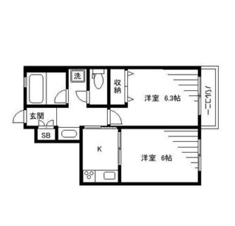 東京都練馬区桜台１丁目 賃貸マンション 2K